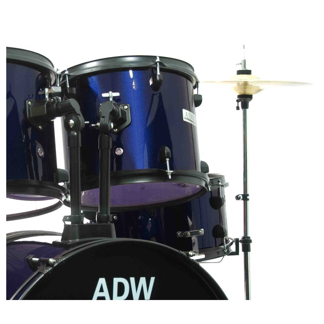 ADW Nebula 5 Piece Complete Drum Set - Blue-drumset-ADW- Hermes Music